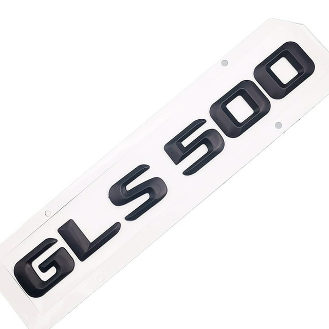 ZWEIP Car Rear Tail Emblem Number Letters Car Sticker For Mercedes Benz GLS 500 GLS500 Chrome Silver/ Matte Black
