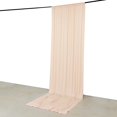 thumbnail image 5 of BalsaCircle 5x14 feet Blush 4-Way Stretch Spandex Divider Backdrop Curtain Home Decorations, 5 of 7
