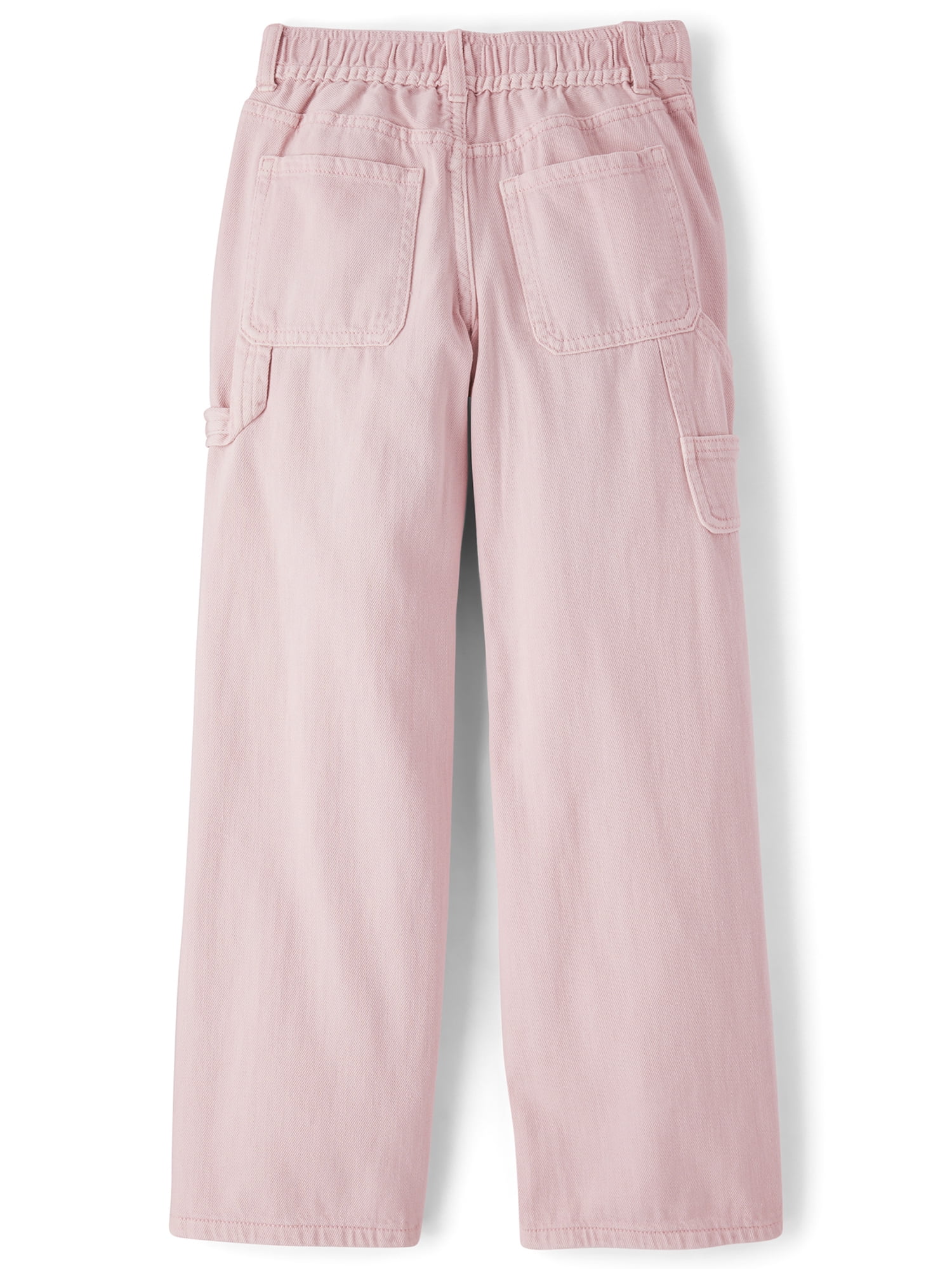 The Children's Place Girls Elastic Waist Garment Dyed Baggy Fit Utility Jeans, Sizes 4-16