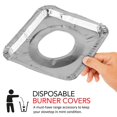 thumbnail image 3 of Forros para quemadores de gas Stock Your Home, papel de aluminio, paquete de 50, 3 of 6