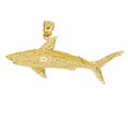thumbnail image 3 of 14K Yellow Gold Shark Pendant, 3 of 4