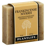 Plantlife Frankincense & Myrrh Herbal Soap Bar - Natural Ingredients - 4 oz