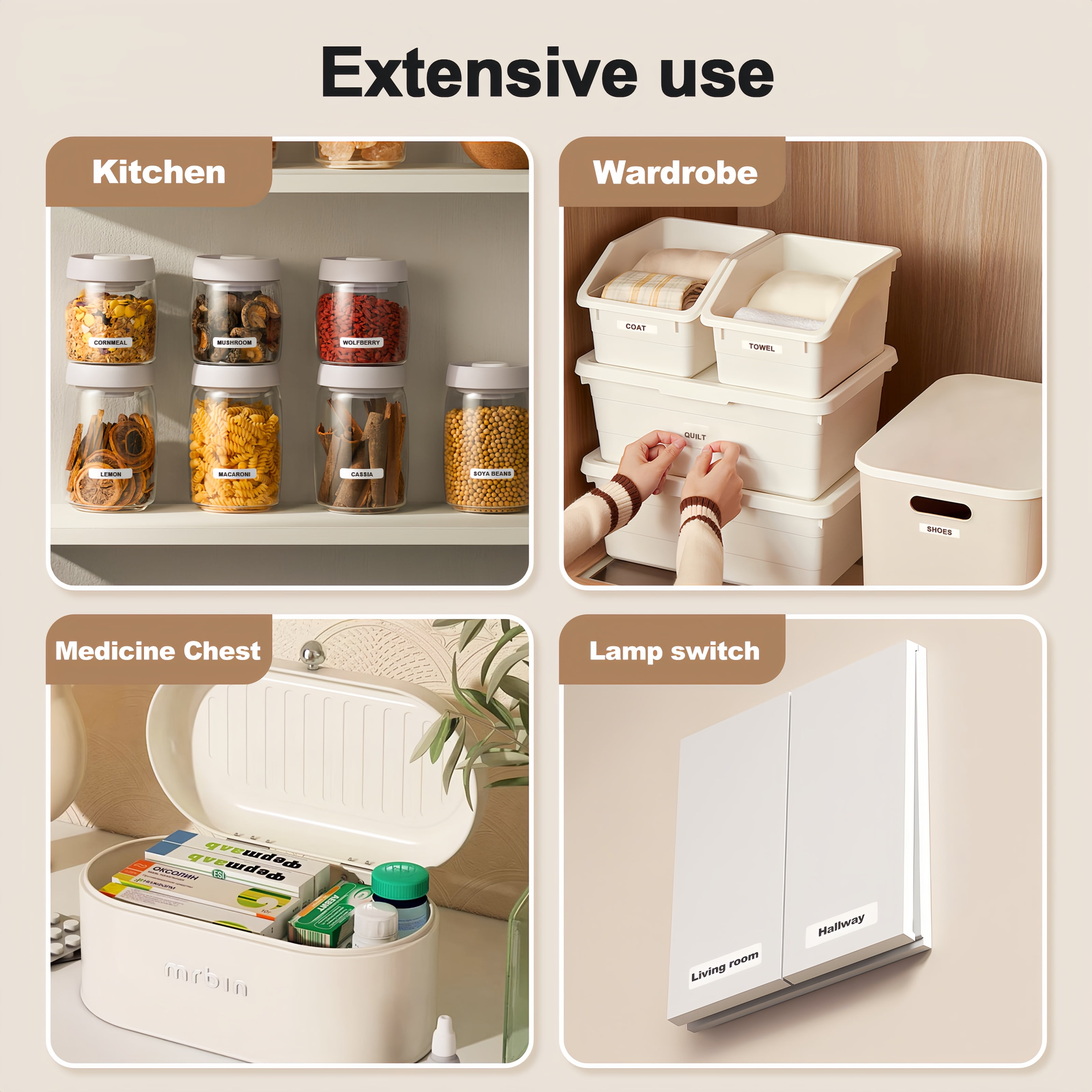 Bluetooth Label Maker Machine with Tape - Portbale Label Printer, Wireless, Inkless & Rechargeable, Mini Label Printer with Multiple Templates for Organizing Storage Office Home, HP 2s White