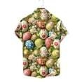 thumbnail image 4 of Funicet Hauts d'Été pour Femmes, Hauts d'Été pour Femmes, Chemise à Fleurs Imprimée à Col pour Hommes, Chemises d'Été pour Femmes, Hauts d'Été pour Femmes, 4 of 4