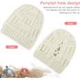 thumbnail image 4 of BEIPEGIN 2 Pack Ponytail Hat Messy Bun Beanie for Women Warm Trendy Soft Stretch Criss Cross Hat for Women Knit Hats for Women Winter Cute Winter Hats for Women, 4 of 7
