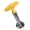 Yellow, variant on 1Pc Stainless Steel Pineapple Cutter & Peeler, Ergonomic Non-Slip Handle, Quick Fruit Slicer in 30 Seconds, Durable Kitchen Tool in Black, Green & Yellow