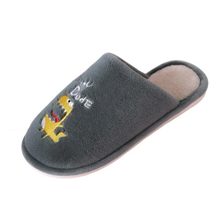 

Slippers For Men Cartoon Animal Lightweight Warm Closed Toe Slipper