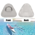 thumbnail image 4 of Unique Bargains 6 Pcs Anneau en D Patch PVC Acier Inoxydable Forme Triangle D Anneau Pad Vert pour Kayak Canot Pont, 4 of 7