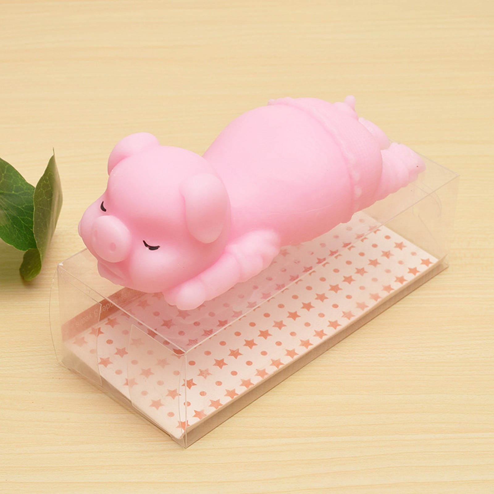 Squishy Toy Relieve Stress Soft Plastic Pig Creative Colorful Soft Novelty  Holding Pressure Pool Toys For Toddlers 1-3 Silica Gel Pink 