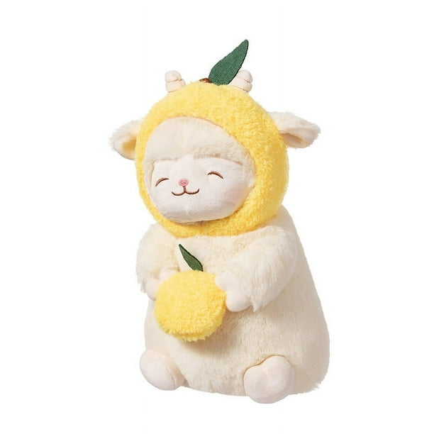Muñeca de peluche de oveja blanca dulce para niña, juguete de felpa suave, flor de tulipán, regalo de cumpleaños y Navidad, 1 unidad