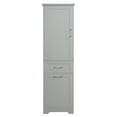 thumbnail image 5 of Tcbosik Tall Bathroom Cabinet, 68.4"H Storage Cabinet with Door and 2 Drawers, Freestanding Pantry Cabinet with Adjustable Shelf, Narrow Floor Cabinet for Living Room, Dining Room, Kitchen, Grey, 5 of 9