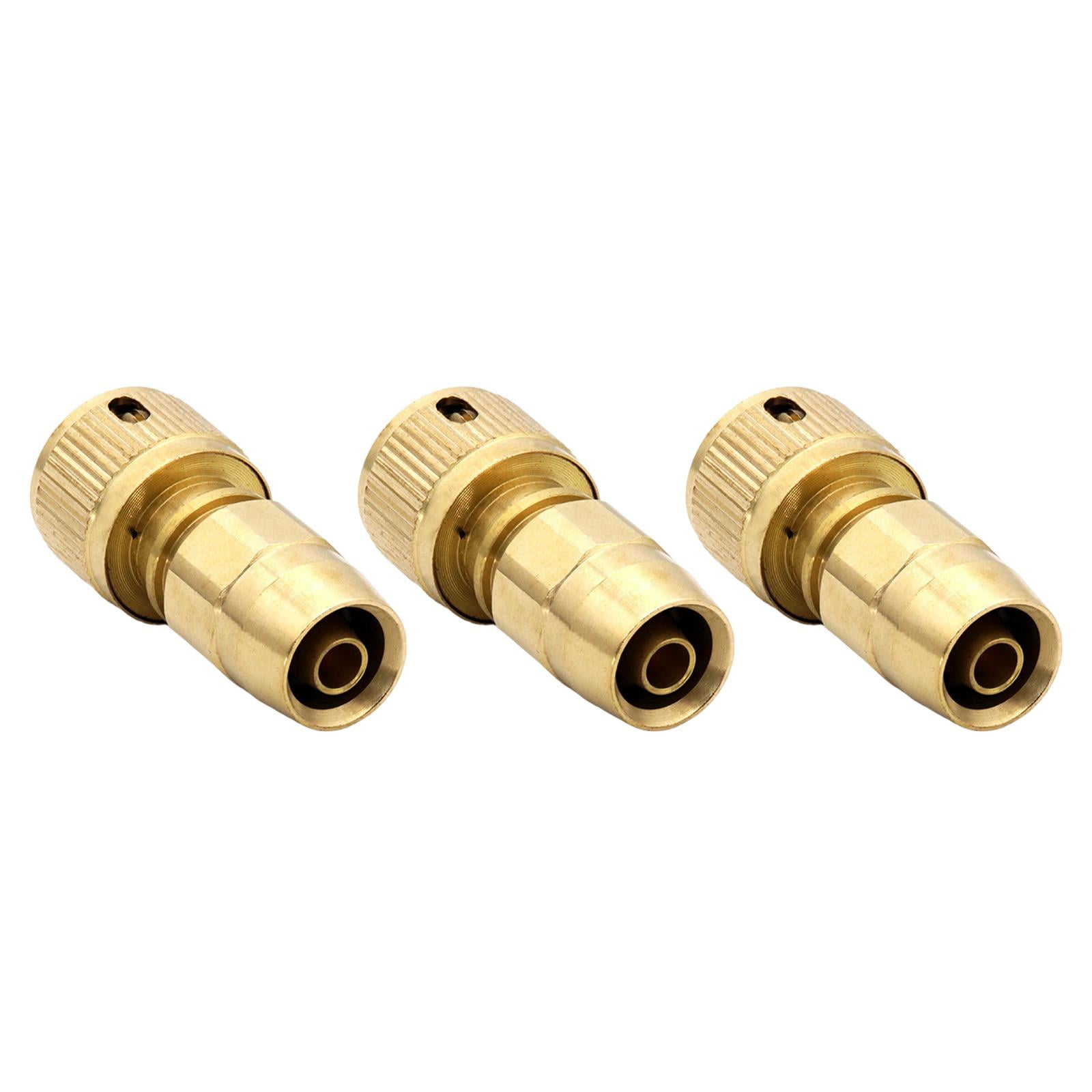 3 Pieces Brass Garden Expandable Hose Repair Kit Accessories Quick