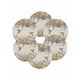 thumbnail image 7 of 15 Inch Round Placemats Set of 6, Spring Floral Non Slip Heat Insulation PP Table Mats, Daisy Sunflowers Wisteria Hummingbird Beige Washable Place Mats for Kitchen Dining Party Table Decor, 7 of 7