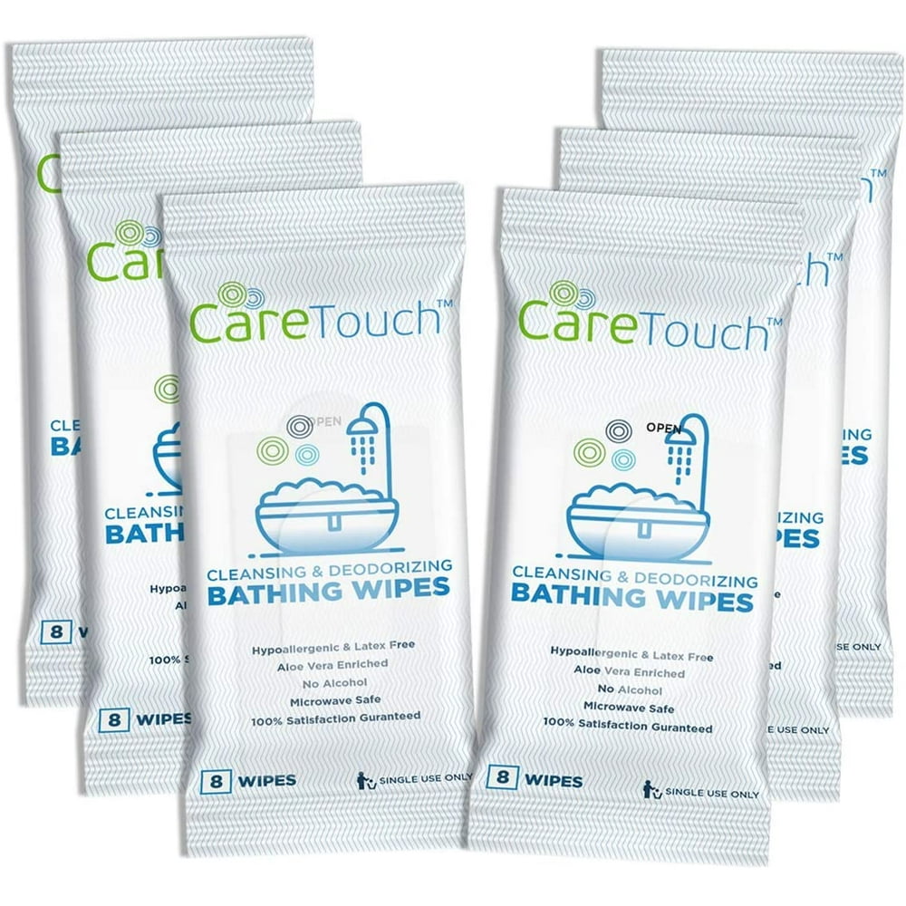 Care Touch Body Wet Wipes with Cleansing & Deodorizing Solution