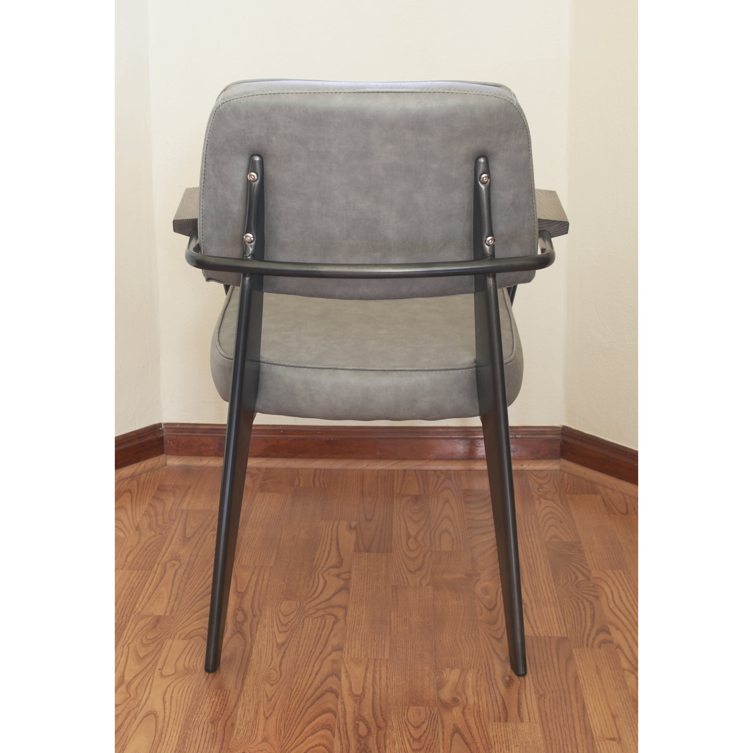 AmeriHome 2 Piece Fauteuil Direction Accent Chair Set - Gray