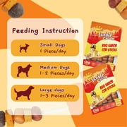 (2 pack) Jungle Calling Dog Treats, Cod Sticks, Sweet Potato, Pumpkin & Meat Kabobs for Dogs