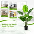 thumbnail image 7 of Costway 4FT Artificial Monstera Deliciosa Plant Palm Tree Indoor Outdoor, 7 of 7