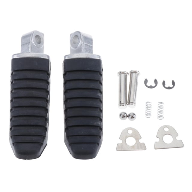 Reposapiés delantero Cola para motocicleta Suzuki 2008-2012 color plata negro