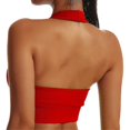 thumbnail image 2 of Sujetador deportivo con cuello halter Sin espalda Fitness Bustier Sujetador push up acolchado para mujer, 2 of 5