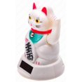 thumbnail image 4 of M.V. Trading Japanese Maneki Neko Fortune Cat Lucky Cat White Battery Operated Also Solar Powered with Waving Arm, 5-Inches, 4 of 4