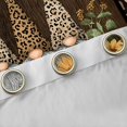 thumbnail image 4 of Manfei Kawaii Fall Gnome Black Out Curtains, Brown Leopard Cheetah Print Curtains Pack of 2 (42x63 Each), Autumn Sunflower Bedroom Curtains, Curtains and Drapes Bedroom Decor, 4 of 6