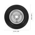 thumbnail image 2 of UPKOCH 2pcs Wheels For Tricycles Replacement Rubber Black Easy Installation Users Of Hand Trolleys, 2 of 6