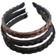 thumbnail image 1 of Diadema trenzada sintética, aro para el cabello, broche para el cabello, banda para el cabello, accesorios para el cabello para mujeres y niñas, 6 uds. (negro + marrón claro + marrón oscuro) LingWen 9024715010025, 1 of 5