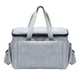 thumbnail image 2 of Bolsa organizadora para cochecito de bebé, bolsa de viaje Universal para mamá con correas para cochecito, bolsa de almacenamiento de artículos diverso Gris, 2 of 7