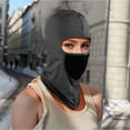 thumbnail image 5 of Unique Bargains 1 Pc Ice Silk Solid Balaclava Face Mask Black, 5 of 5