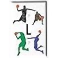 thumbnail image 2 of Basketball Light Switch Plate and Outlet Covers Basketball Sports Children's Room Wall Decor (Single Toggle Switch Plate), 2 of 2