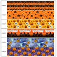 thumbnail image 3 of 50 Yards Halloween Pumpkin Pattern Printed Grosgrain satin Ribbon Hair Accessories Jiayi, 3 of 7