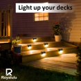 thumbnail image 2 of Luces de cubierta de paso de paisaje de jardín blanco cálido, lámpara LED Solar, luces de valla de balcón, iluminación de pared de escalera de camino impermeable al aire libre Tan Jianjun unisex, 2 of 2