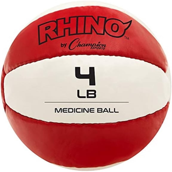 Champion Sports Leather Medicine Ball, Multiple Sizes