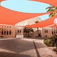 thumbnail image 2 of Yescom 18x18Ft 97% UV Block Square Sun Shade Sail Outdoor Patio Pool Garden Yard Lawn Carport Awning Bright Orange, 2 of 10