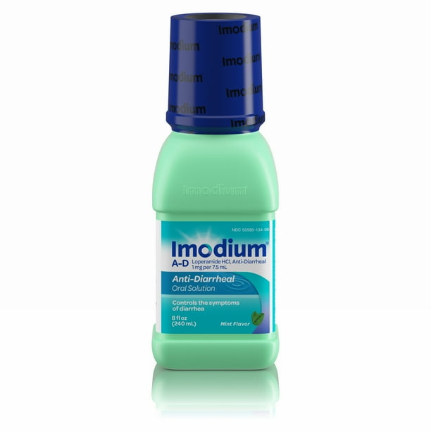 Imodium AD Liquid AntiDiarrheal Medicine, Mint Flavor, 8 fl. oz