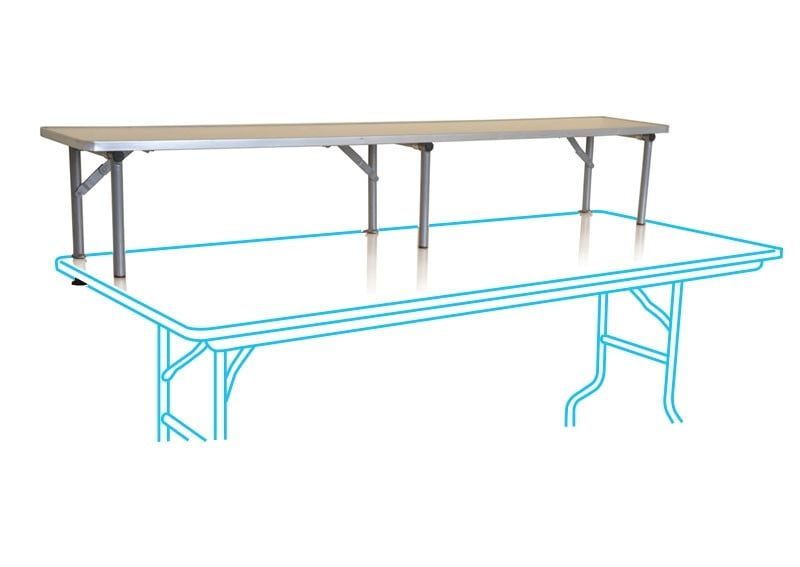6 Foot Wooden Bar Top Riser For Rectangle Banquet Tables Party Tents Direct Walmart Com Walmart Com