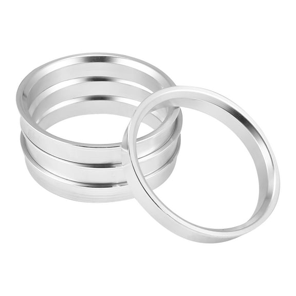 4pcs OD 66.6mm to ID 60.1mm Aluminum Alloy Vehicle Hub Centric Rings Wheel Bore Center Spacer