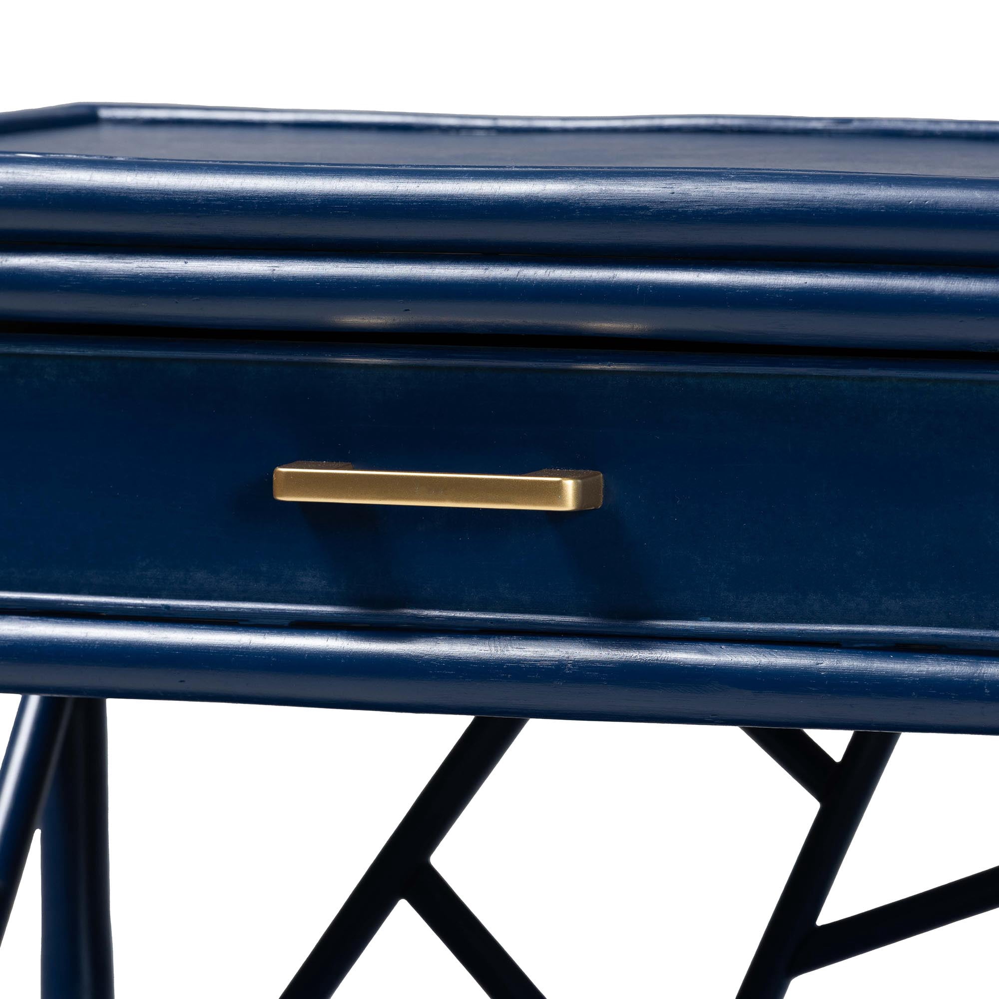 bali & pari Daina Coastal Nightstand, 1-Drawer, 22"W, Blue