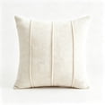 thumbnail image 3 of Decorative Square Throw Pillow Covers 18x18 Inch, Super Soft Chenille Pillows Farmhouse Fall Pillowcase for Living Room Bedroom Sofa Couch Cushion Cover White 45x45cm, 3 of 8