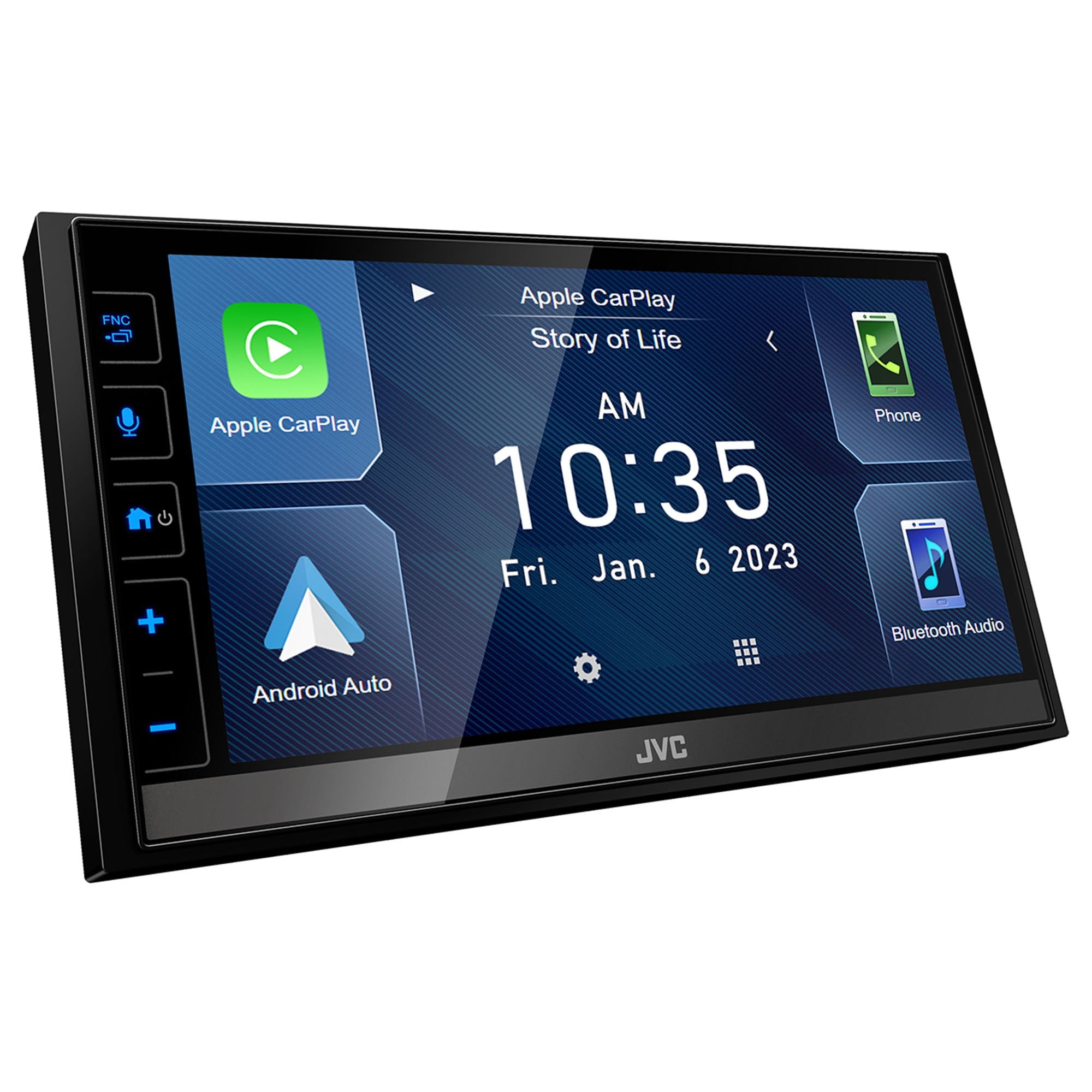 JVC KW-M780BT KW-M780BT 6.8-In. Car In-Dash Unit, Double-DIN Digital  Receiver with Touchscreen, Android Auto/Apple CarPlay, and SiriusXM Ready 