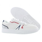 Lacoste L001 Mens Shoes Size 12, Color: White/Navy/Red