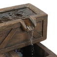 thumbnail image 3 of LuxenHome Caisses en Ciment à Étages Fontaine Extérieure, 3 of 4
