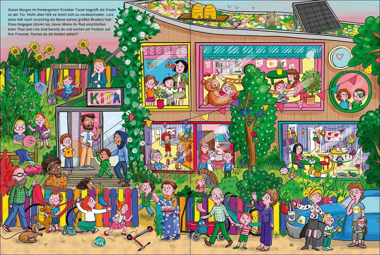 Tessa Rath Mein schönstes Kindergarten-Wimmelbuch: Großes Wimmelbuch für Kinder ab (Paperback)
