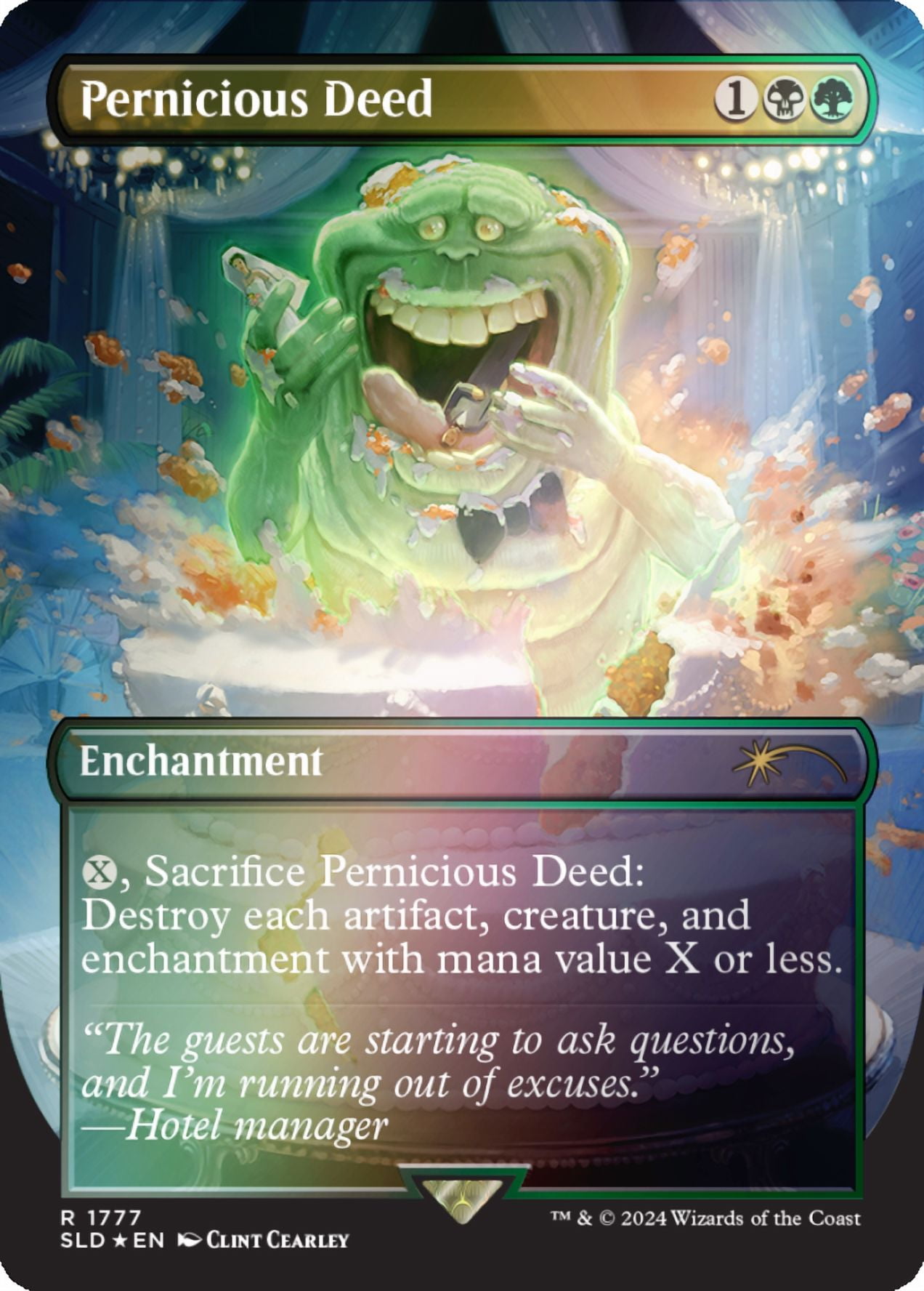 Magic the Gathering Secret Lair x Ghostbusters: Slimer Foil Edition
