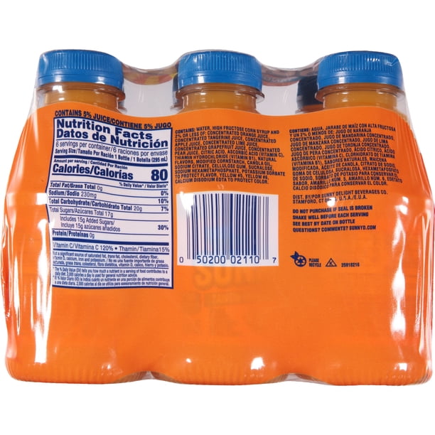 SunnyD Orange Juice (6) - Fruit nectar for retail - Walmart
