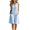 Blue, variant on Miluxas Womens Rompers Sleeveless V Neck Button Down Loose Short Jumpsuits Casual Y2K Street Overalls with Pockets Summer Vacation Beach Outfits White