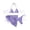 Purple |#12, variant on Women's 3 Piece Floral Halter Triangle Bikini Set Tie Back Swimsuit with Cover Up Skirt Summer Vacation Outfits (Purple,S)