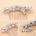 thumbnail image 2 of Vintage Sparkly Hair Combs, Decorative Hair Clips French Rhinestone Barrettes, Crystal Flower Hair Pins Hair Accessories for Women Girls, 2 of 4