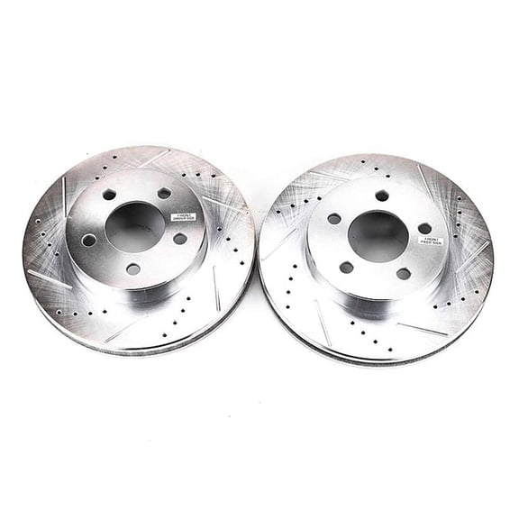 Power Stop AR8749XPR Evolution Drilled & Slotted Rotors -Front