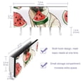 thumbnail image 3 of PhooArto Key Holder for Wall Decorative with 5 Key Hooks, Pug Dog and Watermelon Pattern Holders Wall Mount Organizer with Mail Key Rack, Self Adhesive, 3 of 7